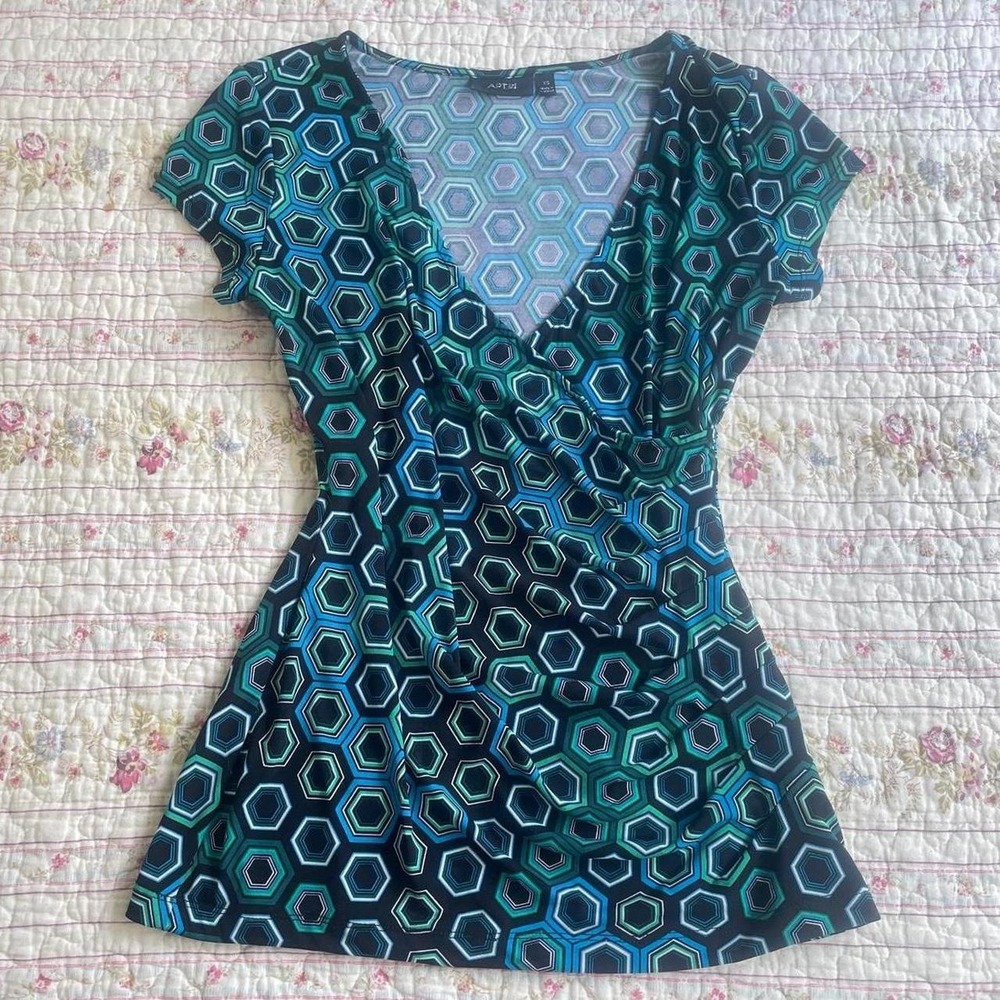 Y2K apt 9 teal top